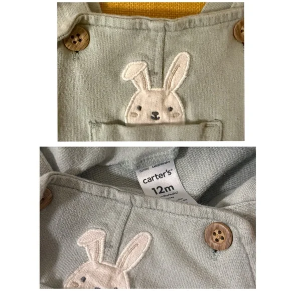 Carter’s Spring Easter Bunny Outfit Bundle (12 Months) - Picture 3 of 9